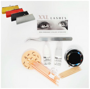XXL Lashes Glamour Kit, attrezzatura base con ciglia push-up adatta per l'applicazione fai-da-te delle ciglia