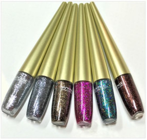 Glitter Eyeliner per il luccichio di festa make-up, in 6 diversi colori